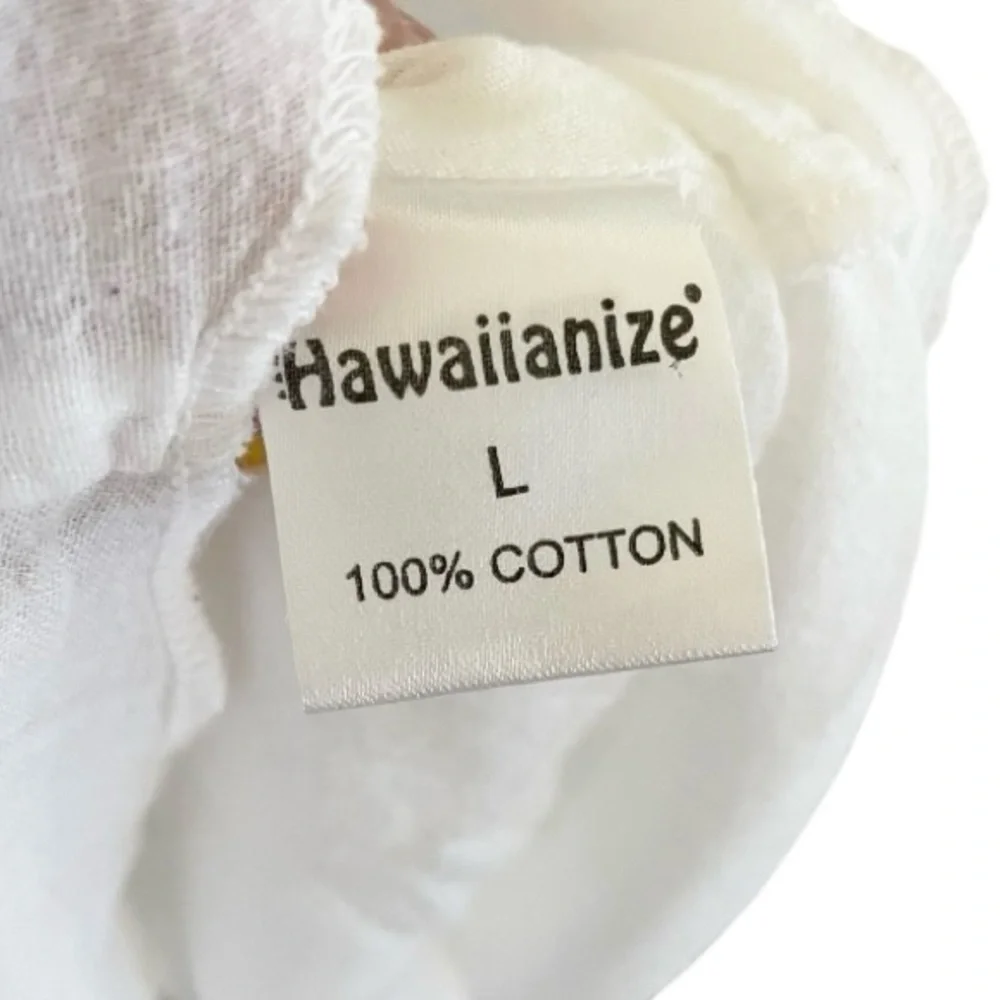 Hawaiianize Women’s Hawaiian Dress Size L Sundress Vacation 100% cotton beach